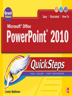 Microsoft Office PowerPoint 2010 QuickSteps - ebook